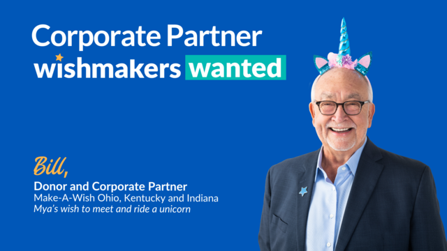 Corporate Partner WishMakers Wanted Bill Bean banner