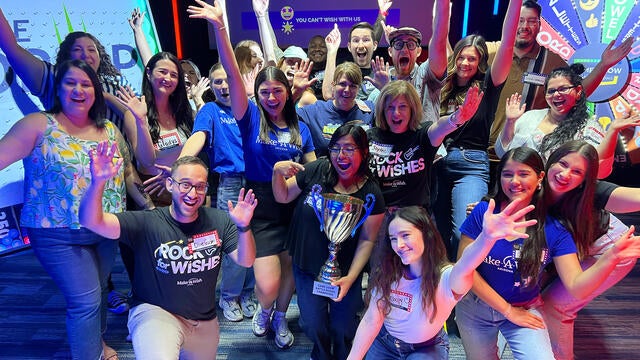 Make-A-Wish Arizona staff at a team-building activity.