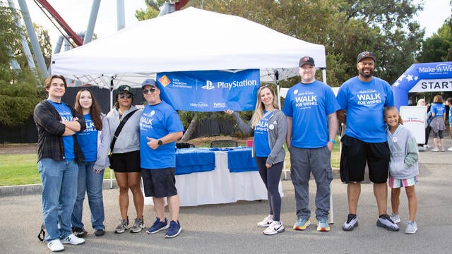 PlayStation team at Walk for Wishes