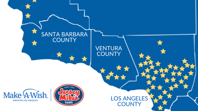 Jersey Mike's Map- Greater LA