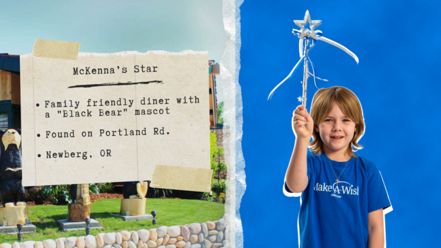 Wish Ambassador McKenna Clue