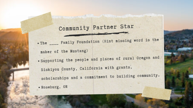 Roseburg Community Partner Clue