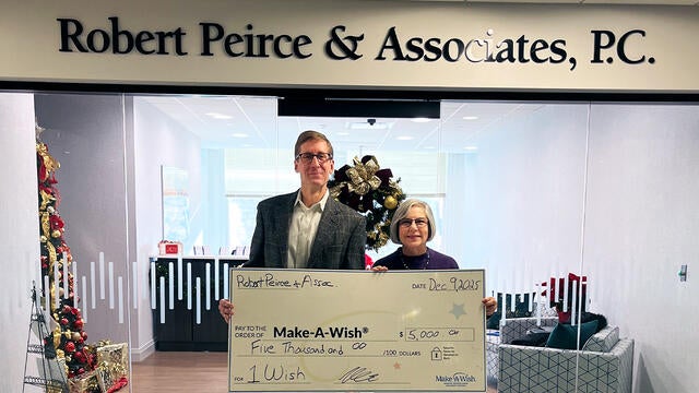 Thank you to Robert Peirce & Associates P.C. for its kind contribution.