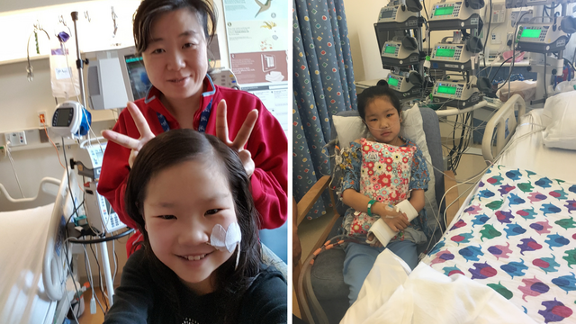 Ziyan during medical treatment at Lucile Packard Children’s Hospital Stanford. 