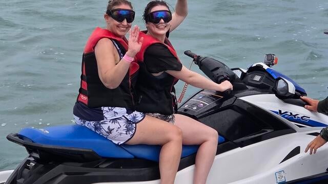 Makayla on jet ski