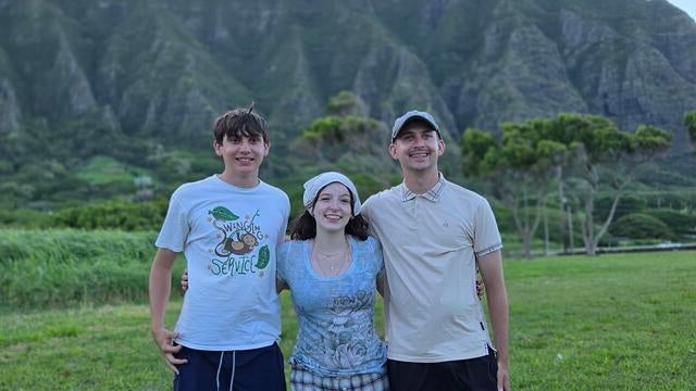 Makayla with her brothers