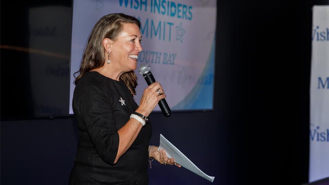 Make-A-Wish Greater Bay Area CEO speaking at Wish Insiders South Bay