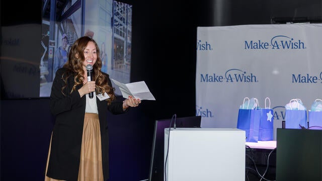 Wish Ambassador Heather Hooper sharing her story 