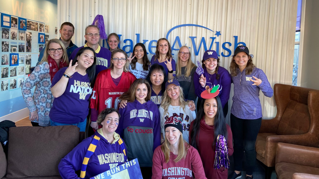 Teresa with Make-A-Wish Staff